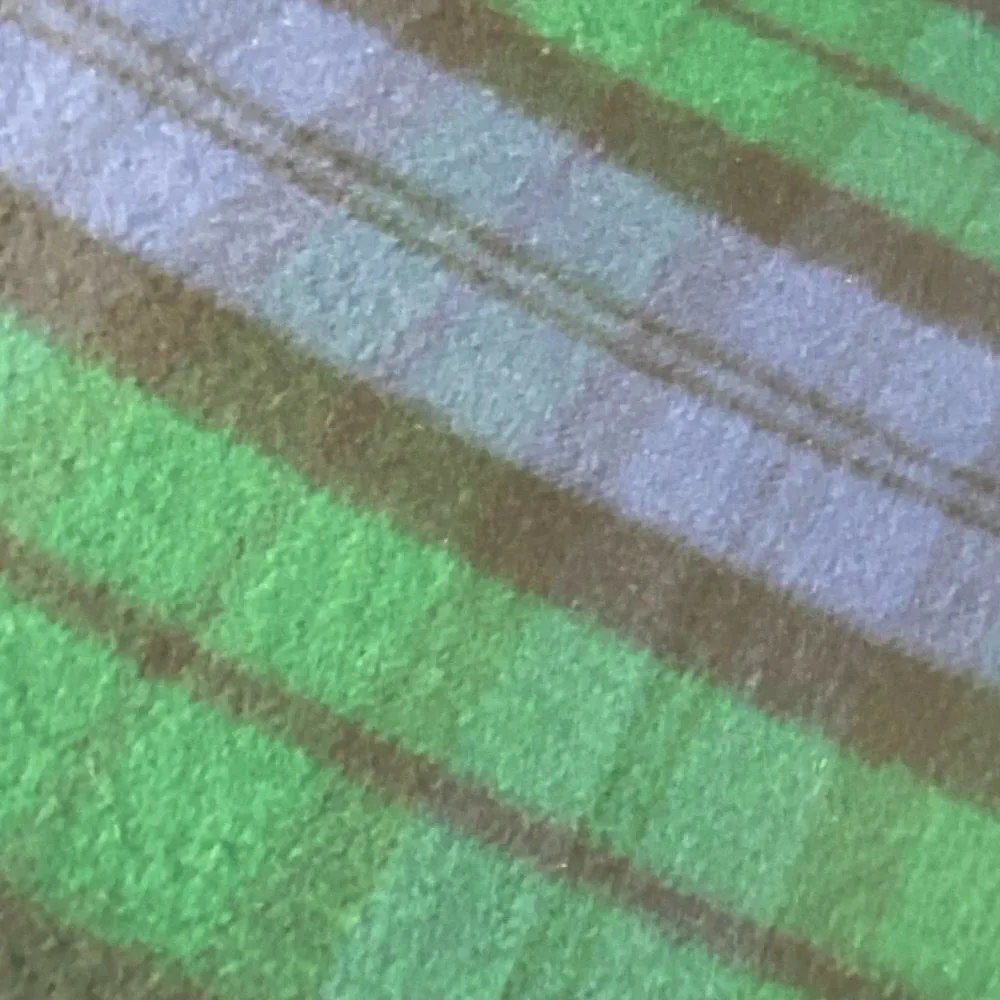 V.FRASS navy and green plaid cashmink scarf